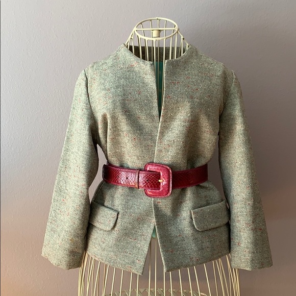 VTG 60s wool tweed 2pc suit Custom - Picture 2 of 8